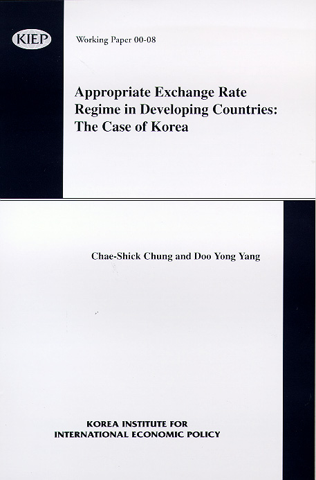 Appropriate Exchange Rate Regime in Developing Countries:  The Case of Korea