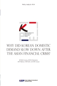 Why Did Korean Domestic Demand Slow Down after the Asian Financial Crisis?