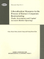 Liberalization Measures in the Process of Korea’s Corporate Restructuring