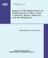 Impacts of Exchange Rates on Employment in Three Asian Countries: Korea, Malaysi..