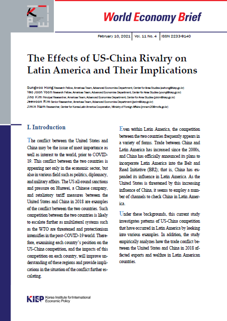 The Effects of US-China Rivalry on Latin America and Their Implications