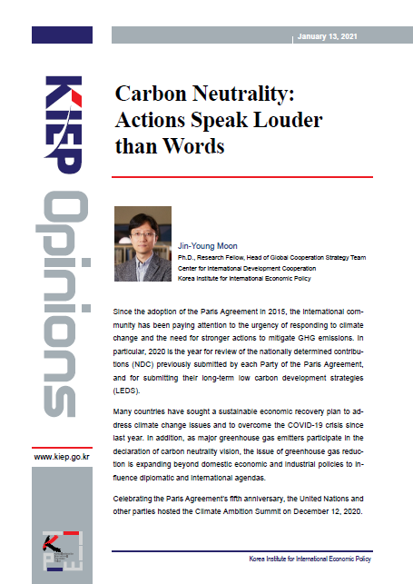 Carbon Neutrality: Actions Speak Louder than Words