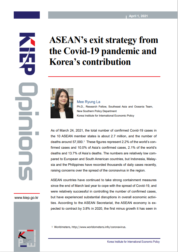 ASEAN’s exit strategy from the Covid-19 pandemic and Korea’s contribution