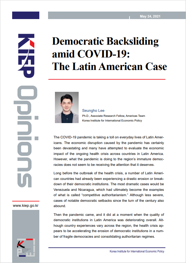 Democratic Backsliding amid COVID-19: The Latin American Case