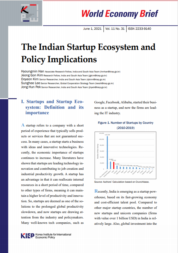 The Indian Startup Ecosystem and Policy Implications