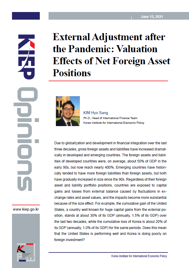 External Adjustment after the Pandemic: Valuation Effects of Net Foreign Asset Positions