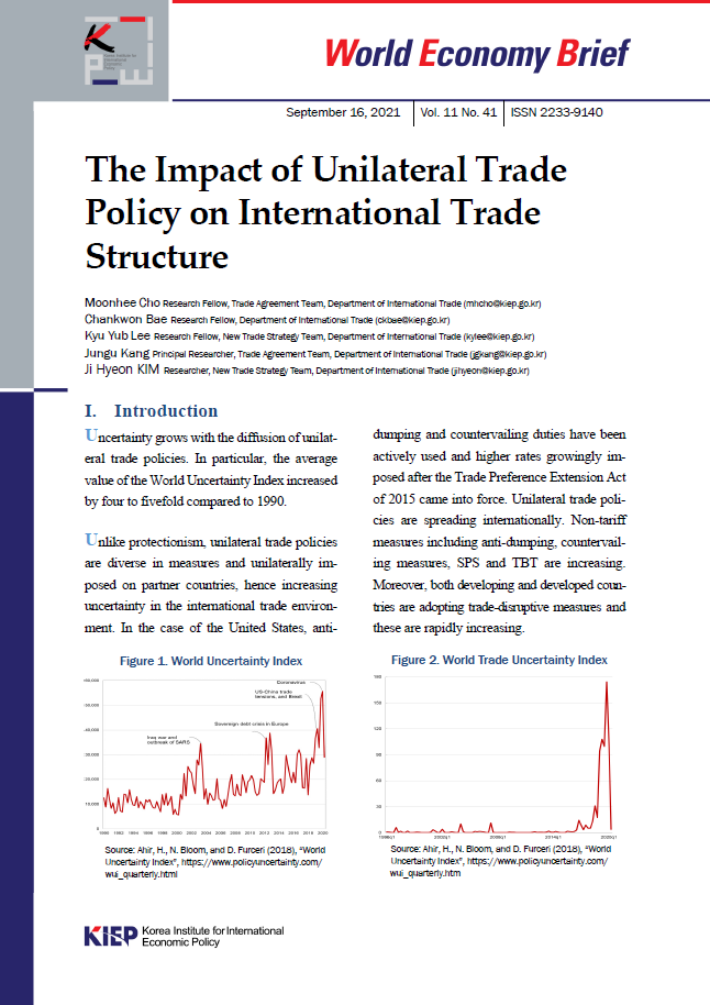 The Impact of Unilateral Trade Policy on International Trade Structure