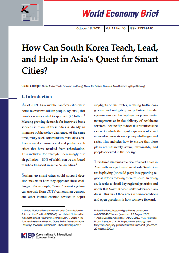 How Can South Korea Teach, Lead, and Help in Asia’s Quest for Smart Cities?