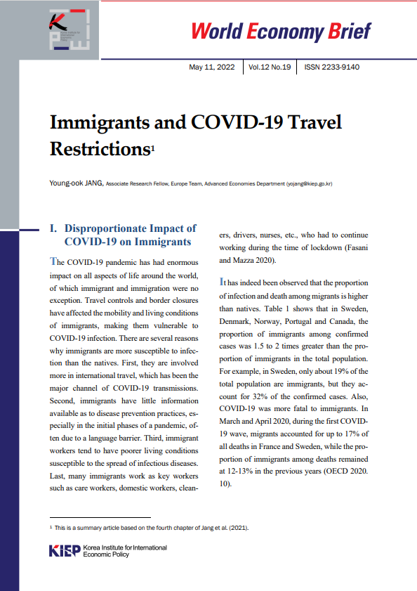 Immigrants and COVID-19 Travel Restrictions