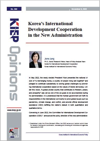 Korea’s International Development Cooperation in the New Administration
