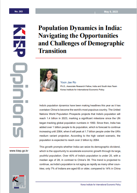 Population Dynamics in India: Navigating the Opportunities and Challenges of Demographic Transition