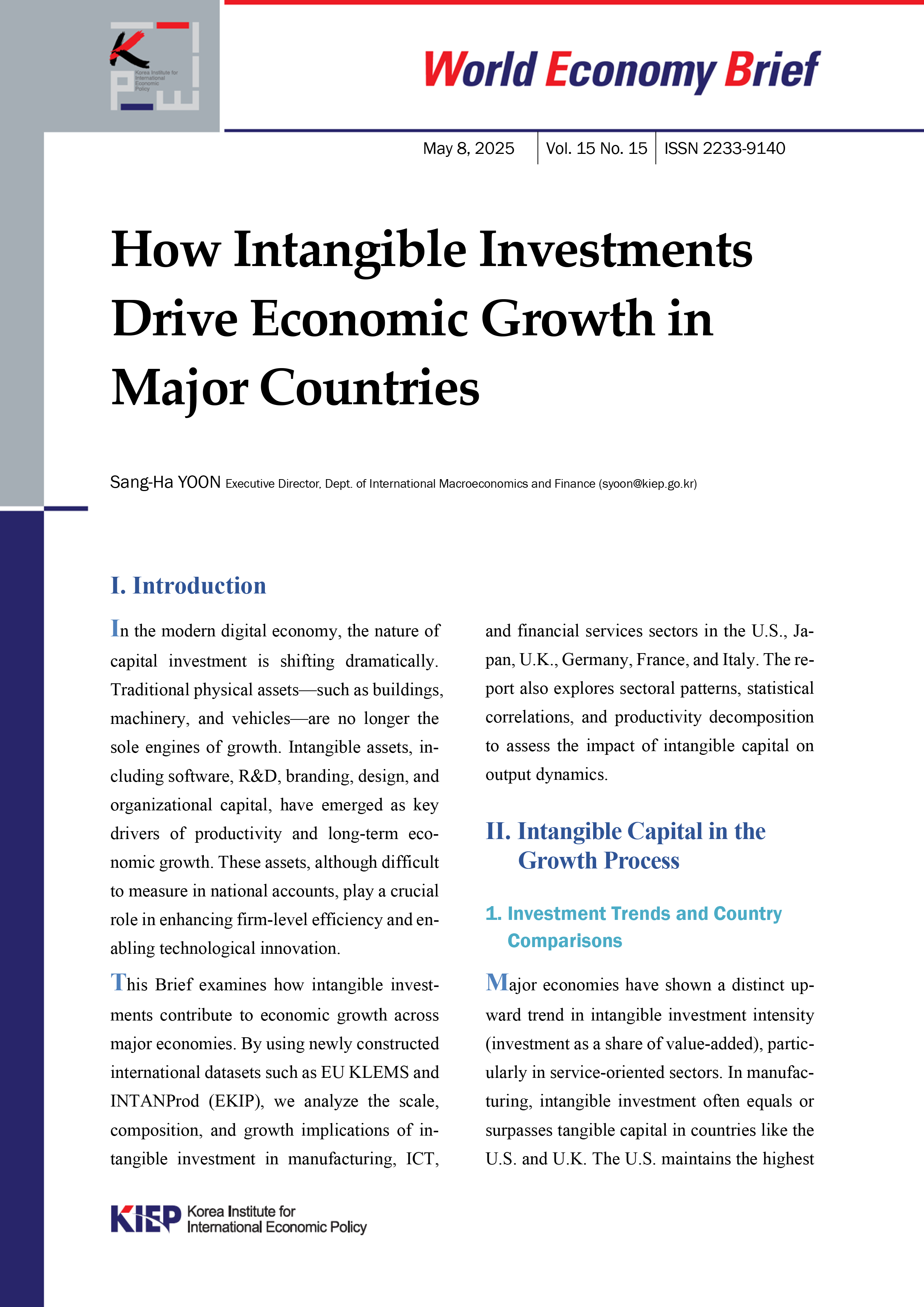 How Intangible Investments Drive Economic Growth in Major Countries
